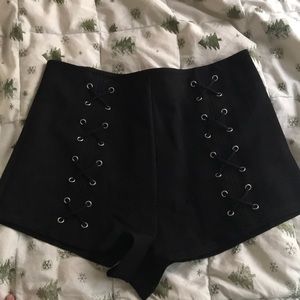 Black dressy shorts